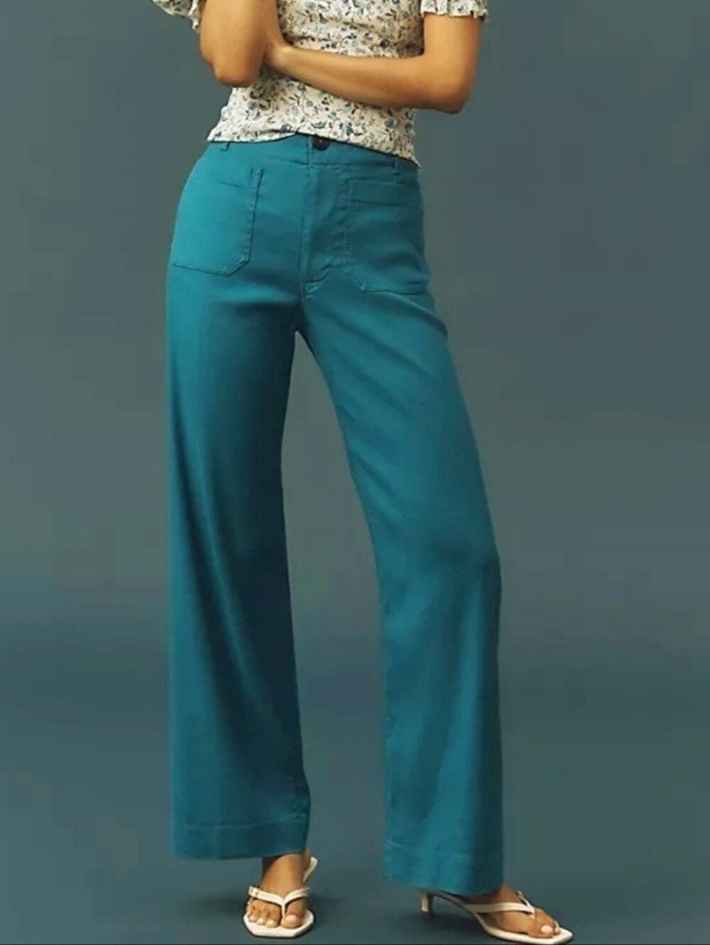 Anthropologie Maeve Knit Wide Leg Pants Size 2